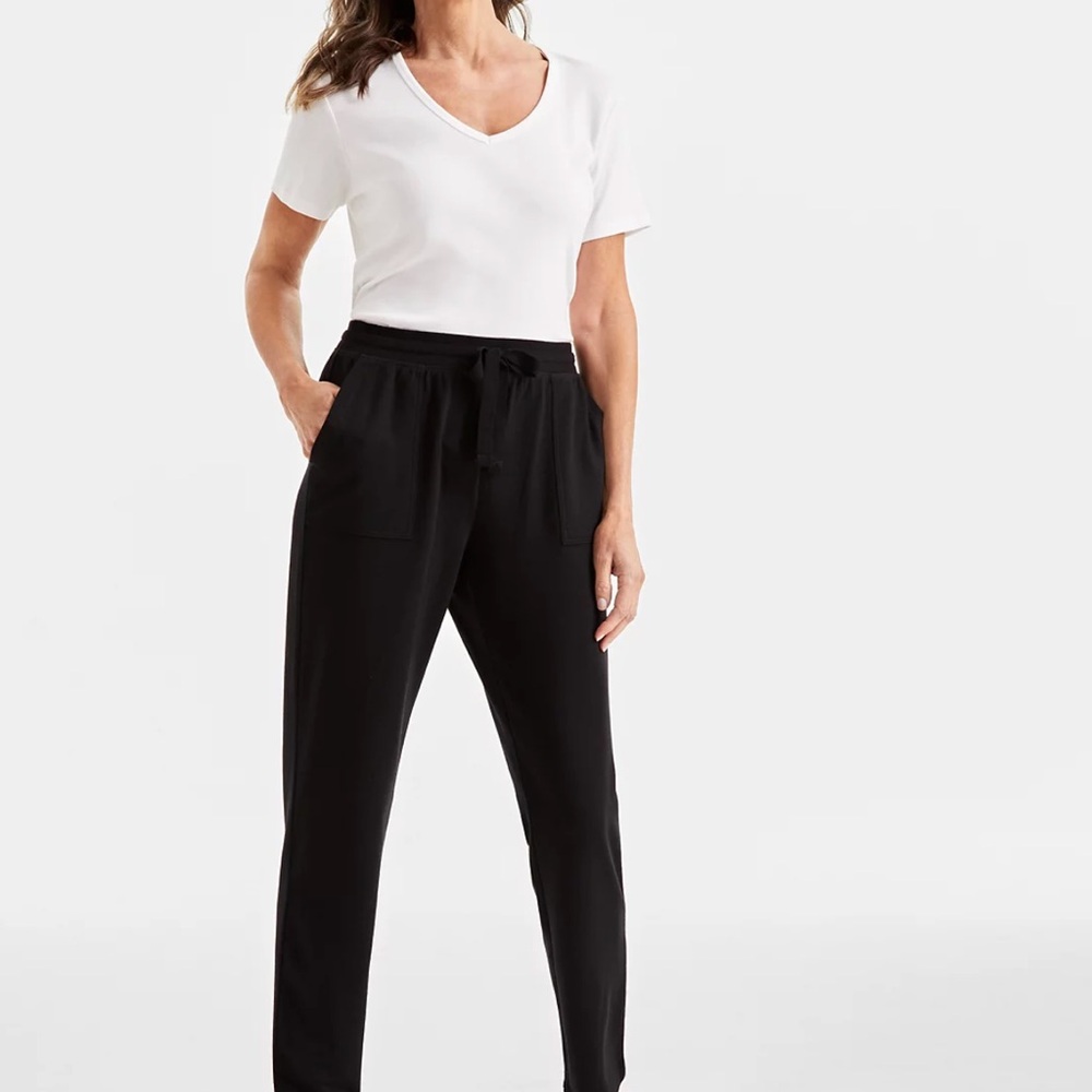 Style & Co. Black Drawstring Joggers